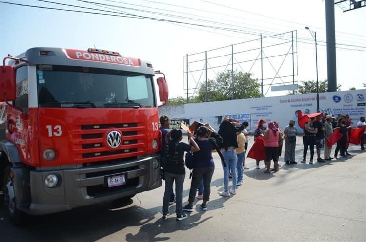 Veracruzanos se sumaron a protestas de choferes de los camiones Saeta