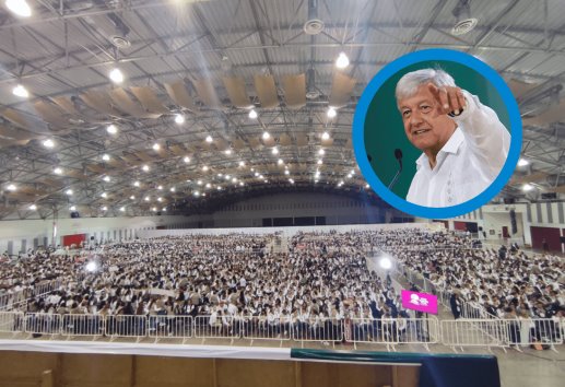 Se reúne AMLO con Sevidores de la Nación en Boca del Río (+video)