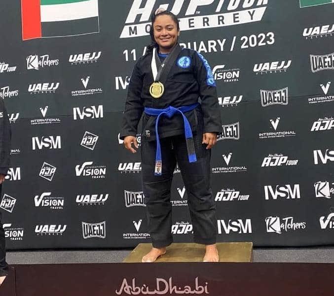 Isamar Pereyra gana medalla de oro en Monterrey en JiuJitsu