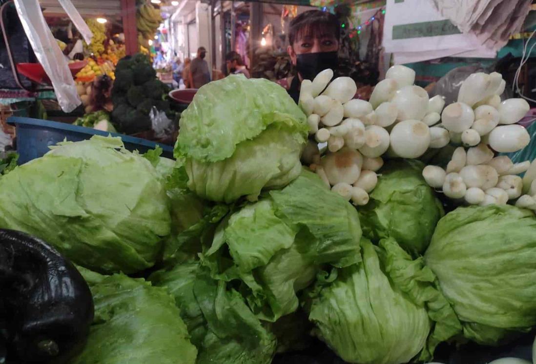 Temporada de frío ha ocasionado incremento en precio de verduras en Veracruz