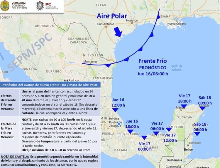 Advierten por evento de surada en Veracruz