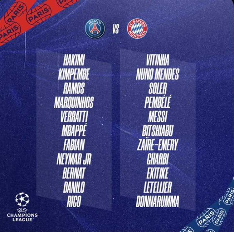 Messi y Mbappé listos para enfrentar a Bayern