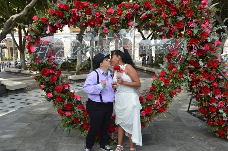 ¡Triunfó el amor! Isabel y Lizeth, después de 13 años unen sus vidas en las bodas colectivas de Veracruz(+Video)