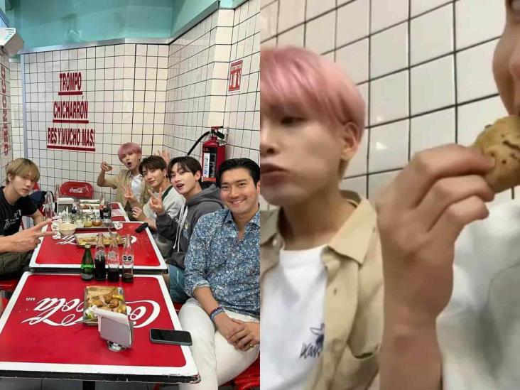 Super Junior es captado en taquería de México antes de su concierto en Arena Ciudad de México