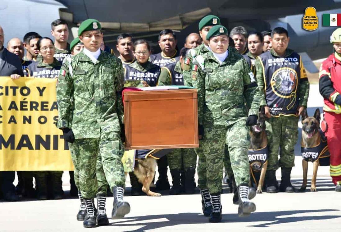 Perro rescatista Proteo regresa a México como héroe