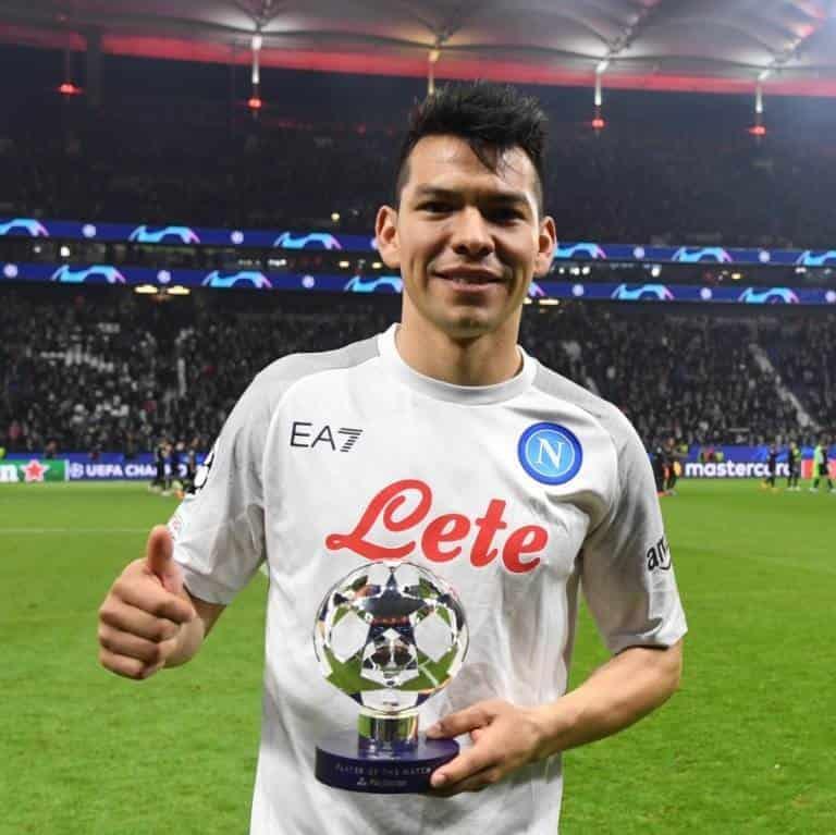 Hirving Lozano, JMV del triunfo en Champions del Nápoles