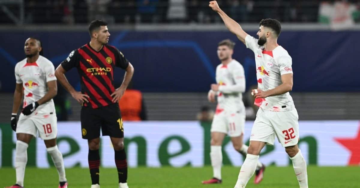 Rescata Leipzig empate ante Manchester City