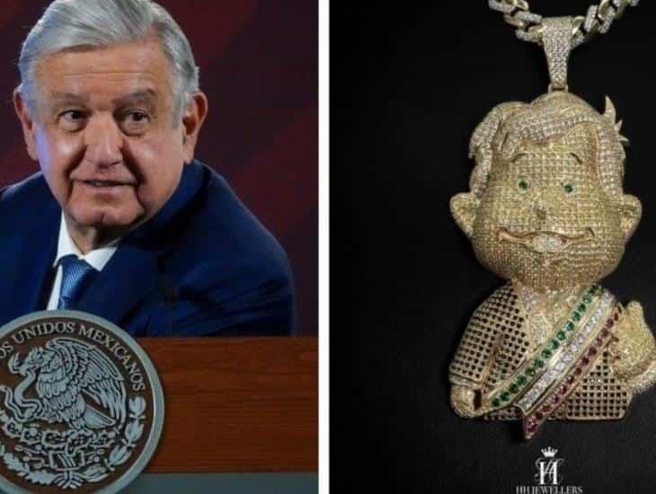 Joyería lanza mini AMLO bañado en oro; este es su precio