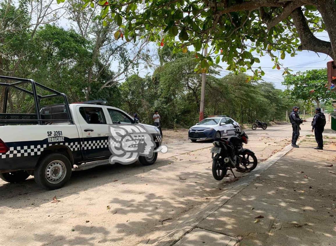 Tras persecución, SSP asegura motocicleta abandonada por delincuentes (+Video)