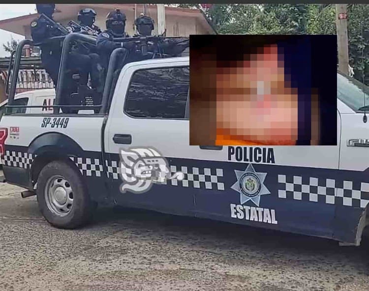 Una más de policías estatales; tablean a vecino de Cosoleacaque