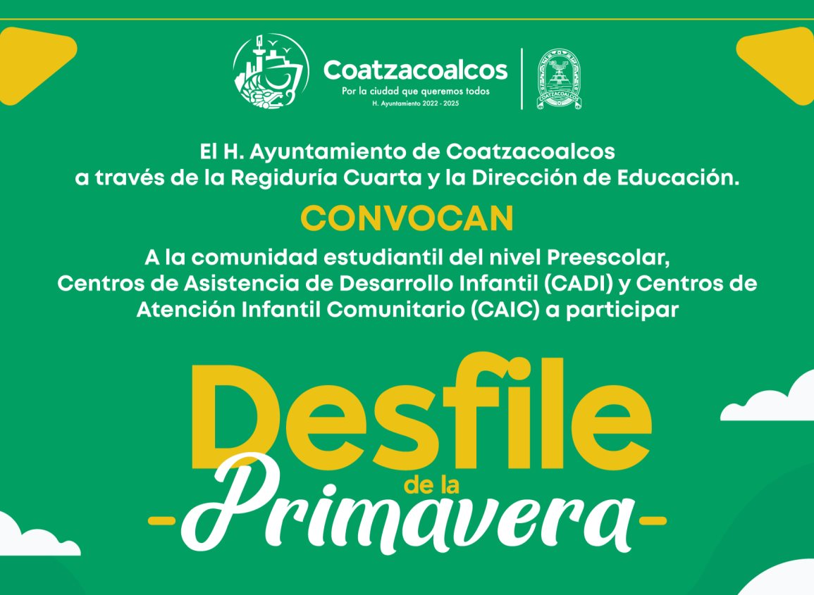 Convocatoria Desfile de la Primavera 2023