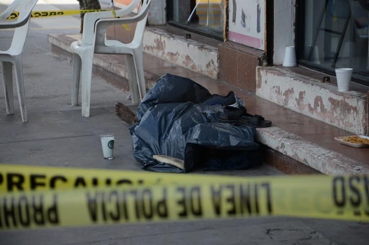 Fallece hombre en situación de calle en Centro de Veracruz (+video)