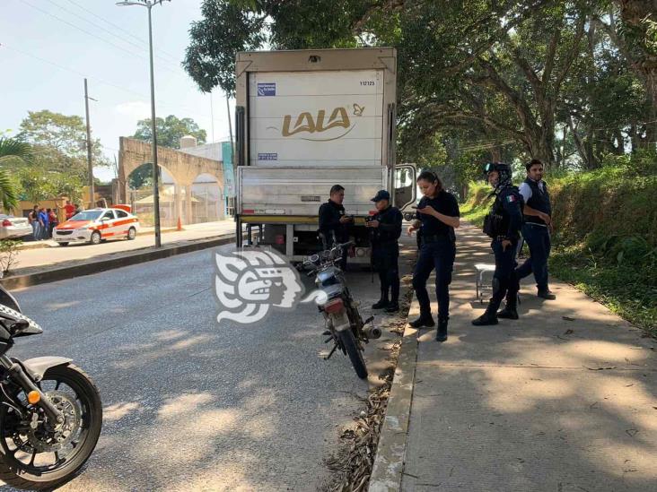 Par de choques de motocicleta dejan tres heridos en Acayucan