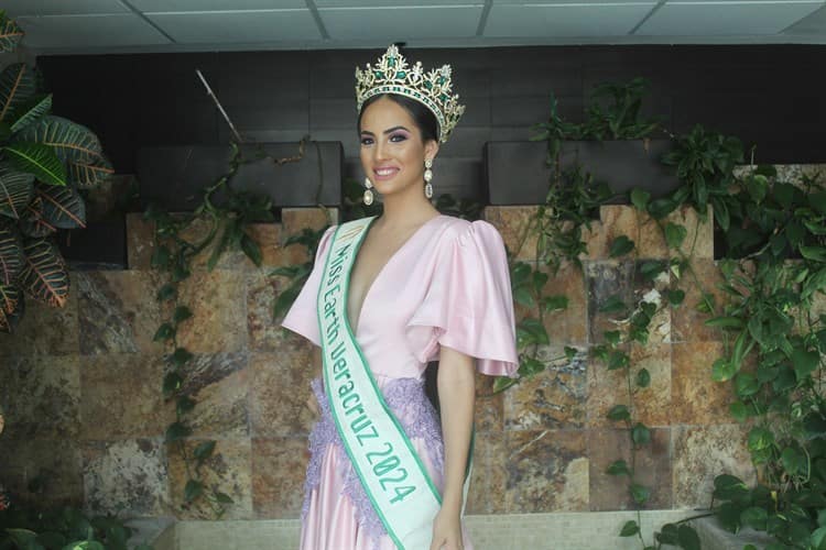 Naomy Cámara inicia concentración para representar a Veracruz en Miss Earth México 2024