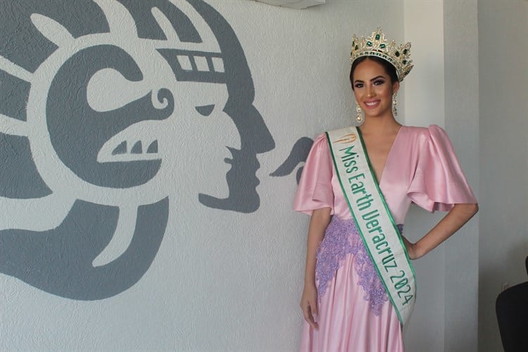 Naomy Cámara inicia concentración para representar a Veracruz en Miss Earth México 2024