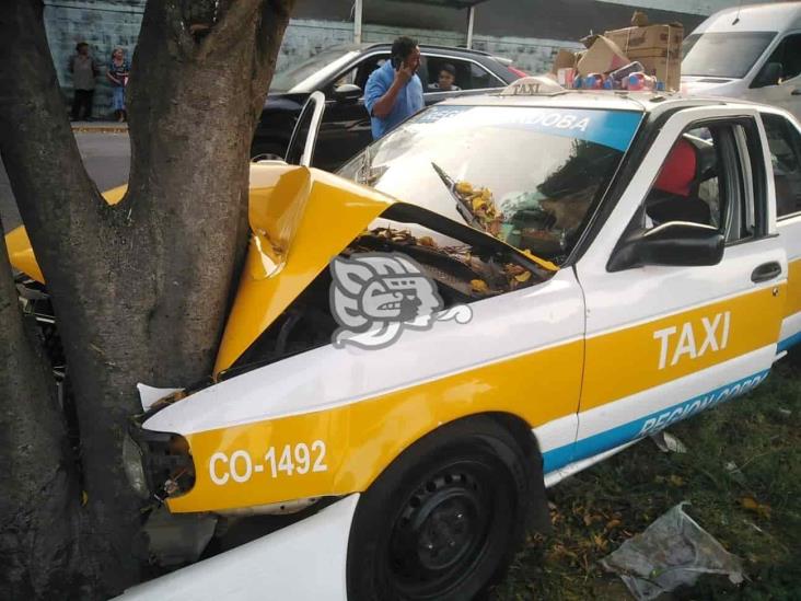 Taxista de Córdoba se desmaya y choca contra un árbol