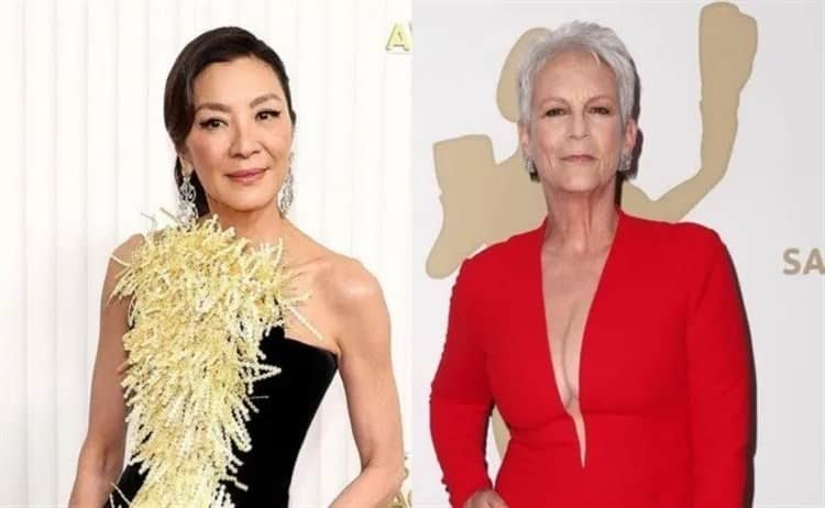 Jamie Lee Curtis da beso a Michelle Yeoh por ganar el SAG a Mejor Actriz 