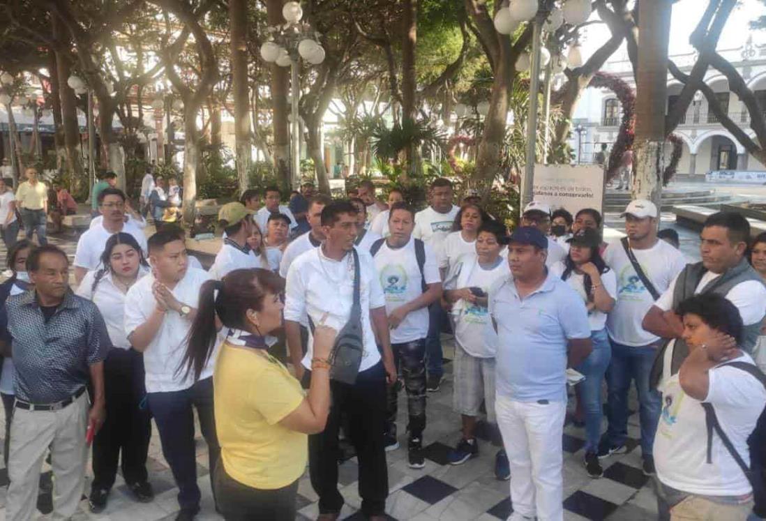 Con manifestación, denuncian intento de despojo en Arroyo de Caña, en Veracruz