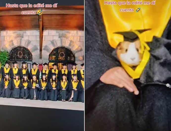 Licenciado cuyo; se gradúa tierno animalito (+Video)