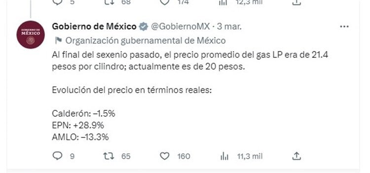 Disminuyen gradualmente costos de gasolinas y gas LP con AMLO