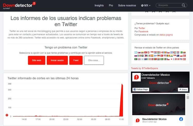 Twitter falla de nuevo; usuarios reportan problemas