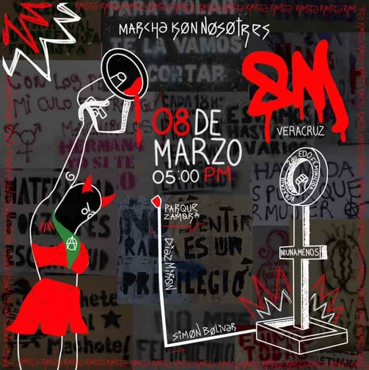 8M: Realizarán 3 marchas por el Día de la Mujer en Veracruz y Boca del Río