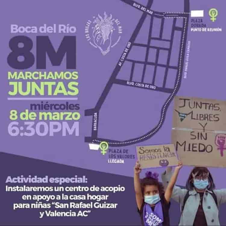 8M: Realizarán 3 marchas por el Día de la Mujer en Veracruz y Boca del Río