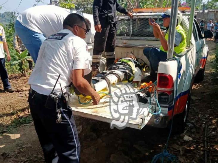 Localizan a campesino desaparecido en Atzacan; había caído a un barranco