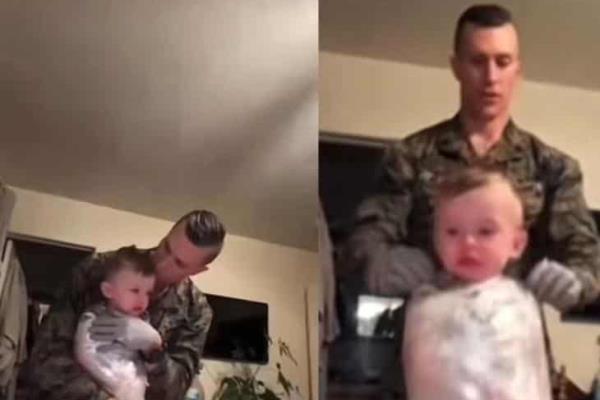 Envuelven a pequeño en plástico y lo comparten en TikTok (+Vídeo)
