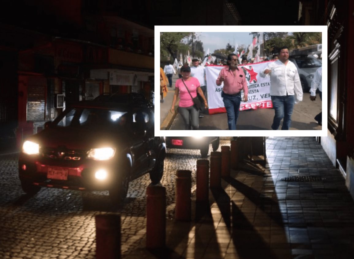 Ciudadanos salen a protestar por constantes apagones en Veracruz y Boca del Río