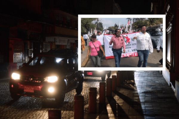 Protestan por constantes apagones en Veracruz y Boca del Río