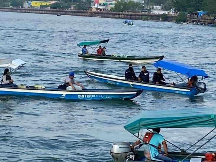 Lancheros hallan cuerpo flotando en el río Coatzacoalcos