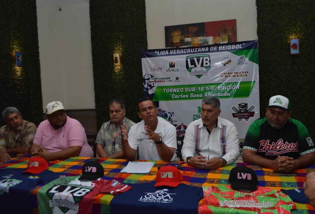 Presentan Liga Veracruzana de Beisbol Sub-18