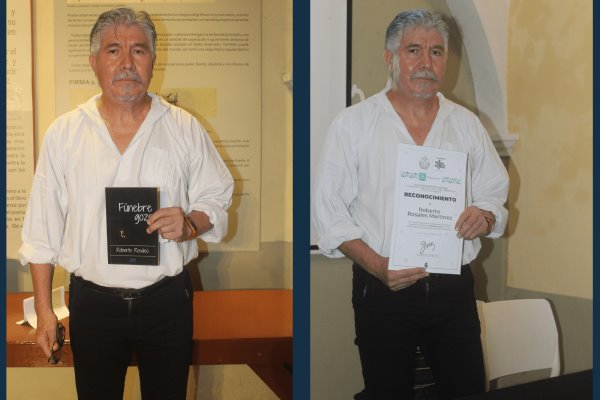 Roberto Rosales re-presentó su libro ´Fúnebre Gozo´