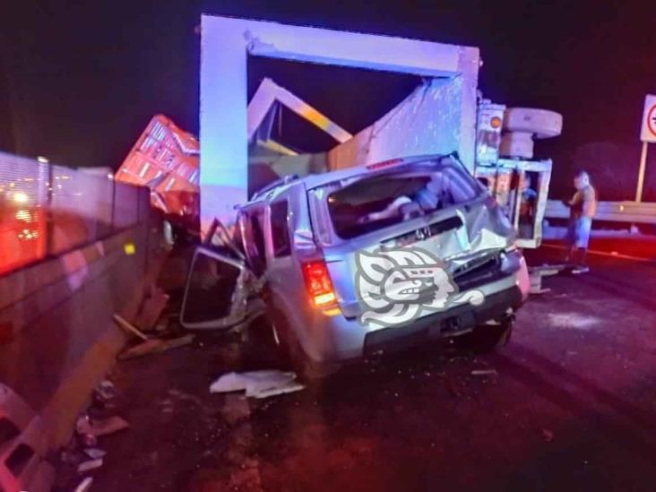 Restablecen circulación en la autopista Puebla-Orizaba tras accidente múltiple