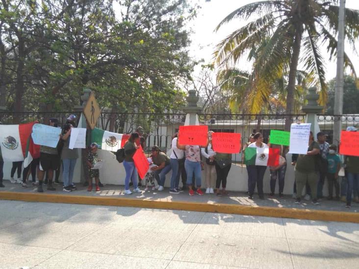 Se manifiestan en defensa de soldados encarcelados en Boca del Río y Veracruz (+Video)