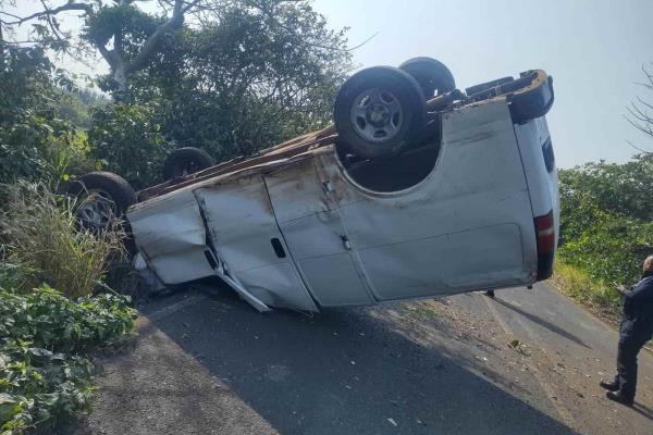 Volcadura deja una persona sin vida en San Andrés Tuxtla