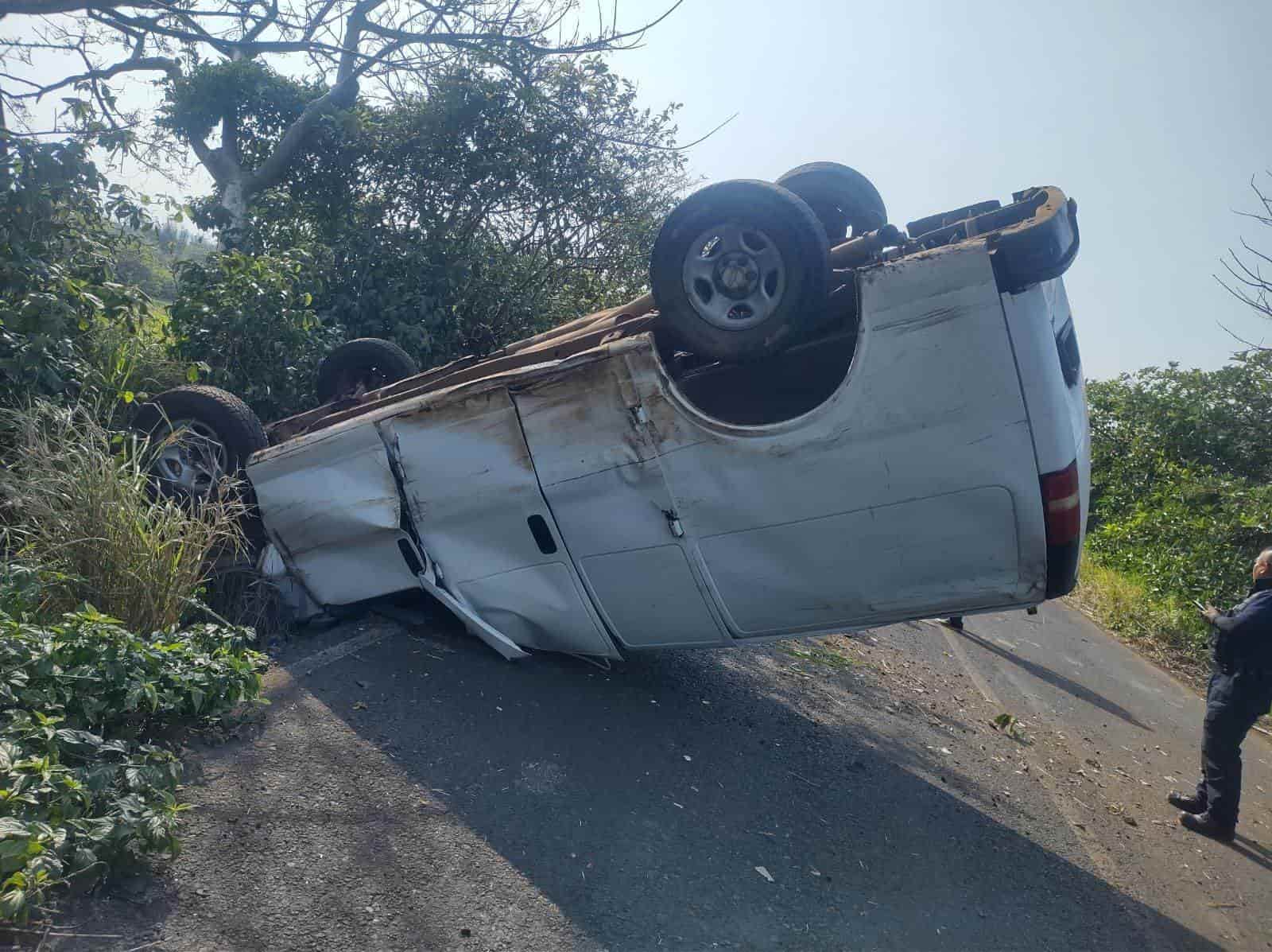 Volcadura deja una persona sin vida en San Andrés Tuxtla