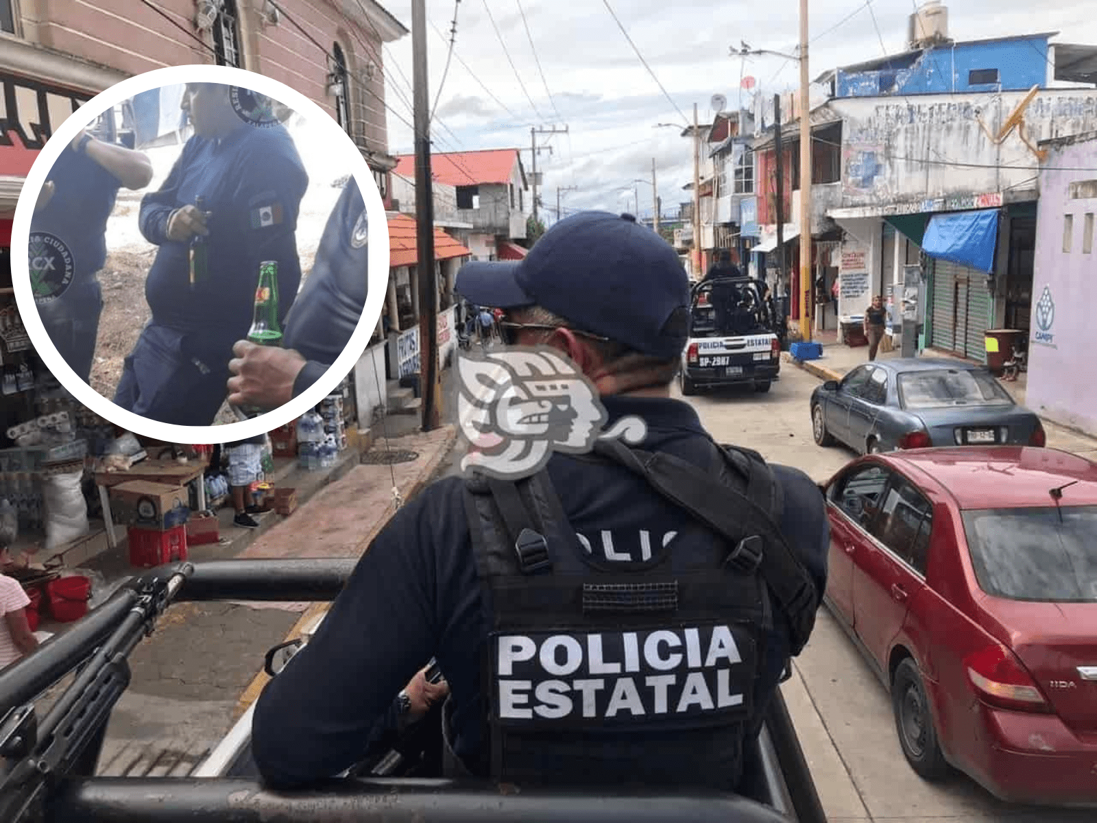 Relevan a mando de policías captados consumiendo alcohol en Veracruz