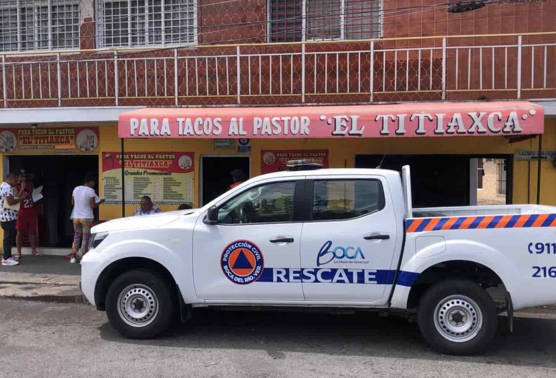 Se incendia taquería en la colonia Vista Alegre, en Boca del Río (+Video)