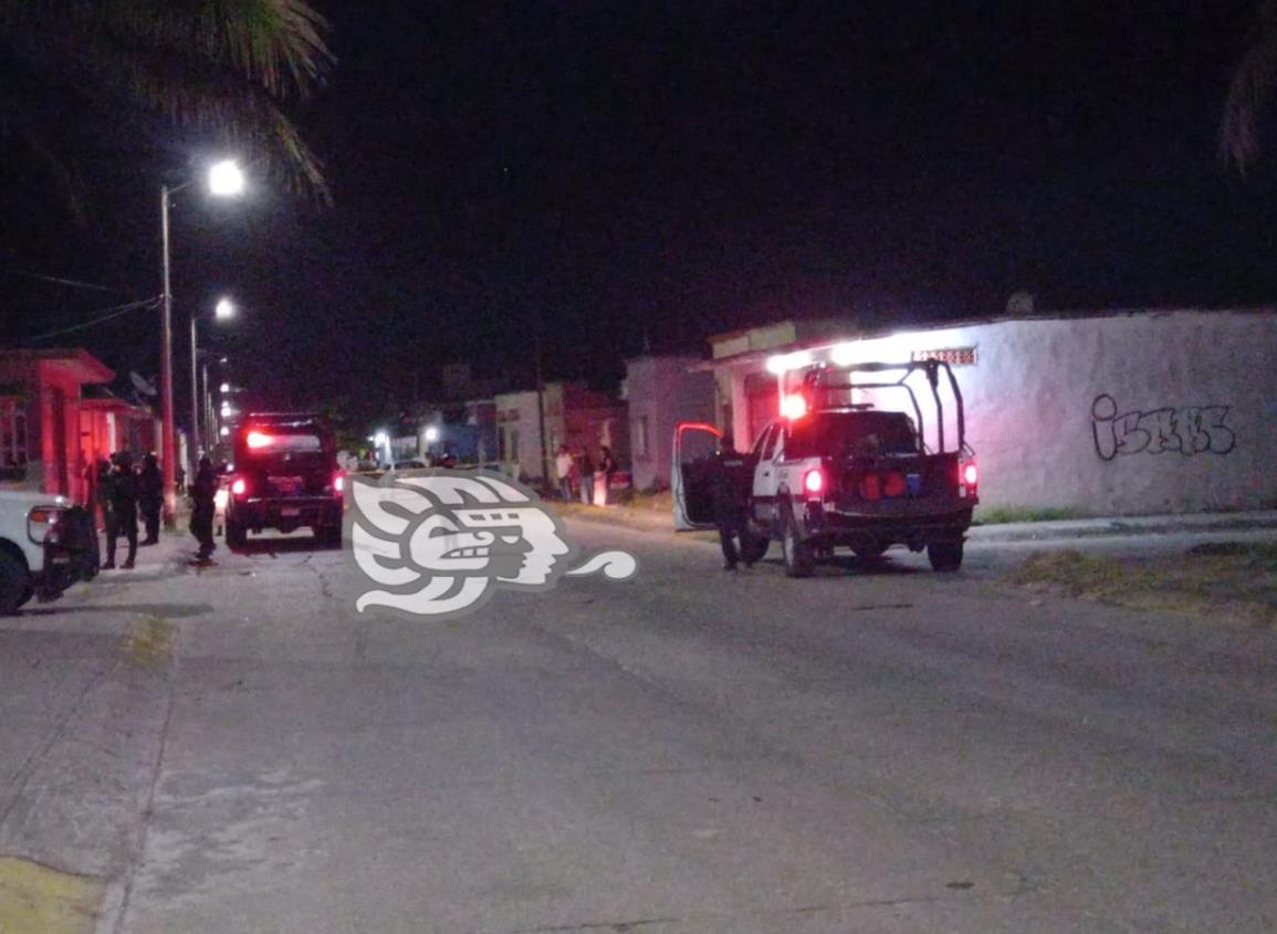 Movilización policiaca por baleado al poniente de Coatzacoalcos