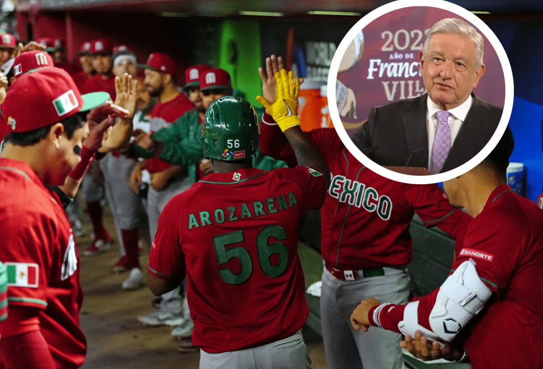 AMLO celebra pase de México a cuartos de final en el Clásico de Beisbol Mundial