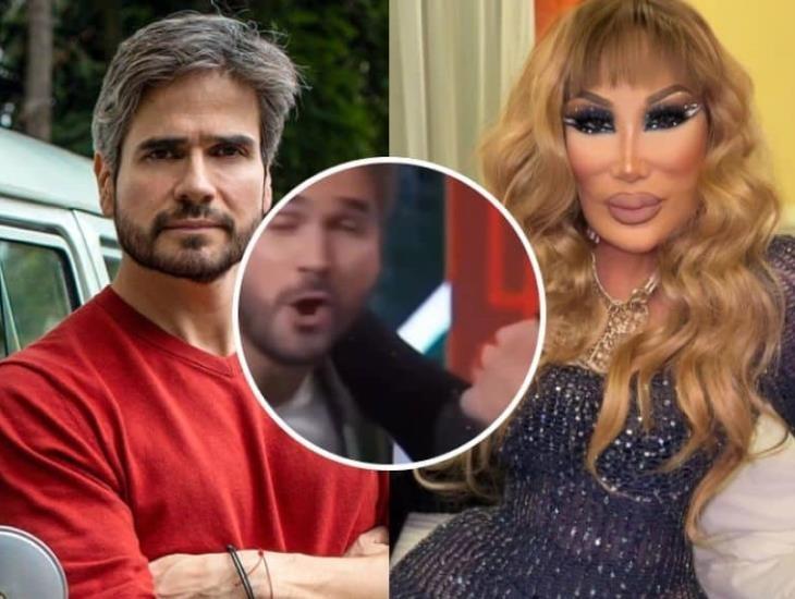 Lyn May se le insinúa a Daniel Arenas en pleno show