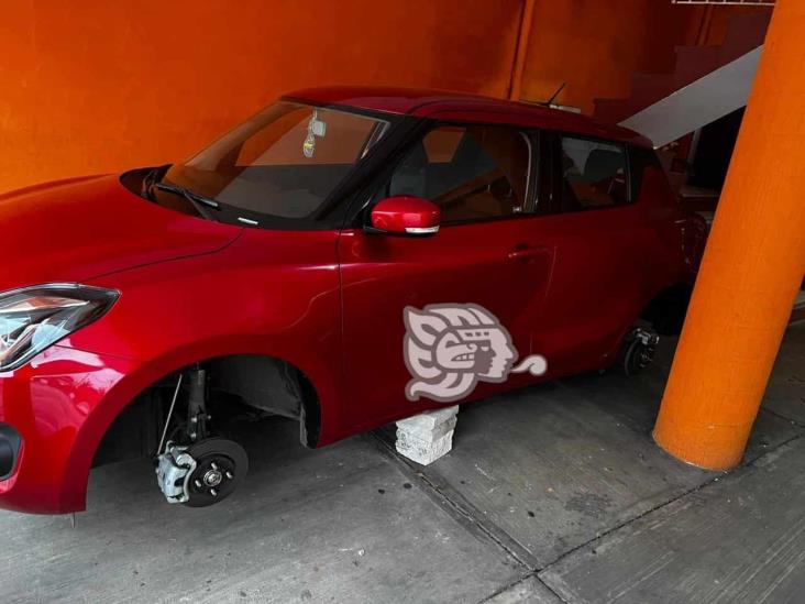 ¡Desde Puebla! Identifican a los sujetos que se dedican a robar llantas de vehículos en Veracruz