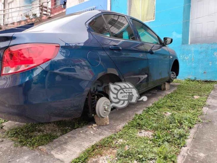 ¡Desde Puebla! Identifican a los sujetos que se dedican a robar llantas de vehículos en Veracruz