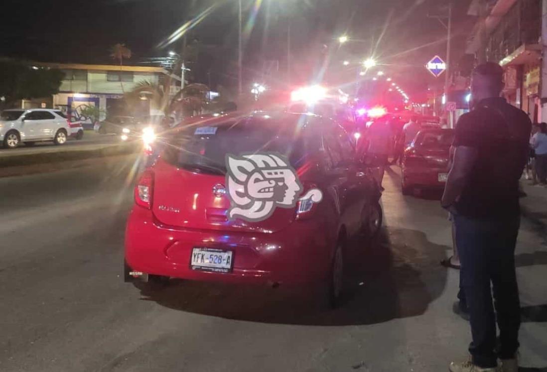 Hombre en presunto estado de ebridad genera accidente en Minatitlán; un bebé resultó herido