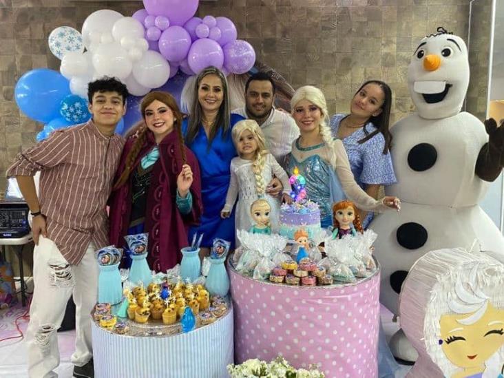Amanda Sagaón Parizot fue festejada por sus 3 años de vida
