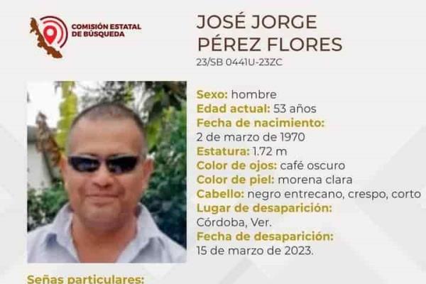 ¿Lo has visto? José Jorge desapareció en calles de Córdoba