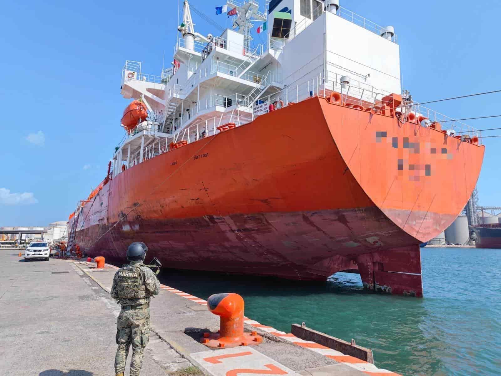 Secretaría de Marina asegura 35 kilos de cocaína ocultos en un buque en el puerto de Veracruz