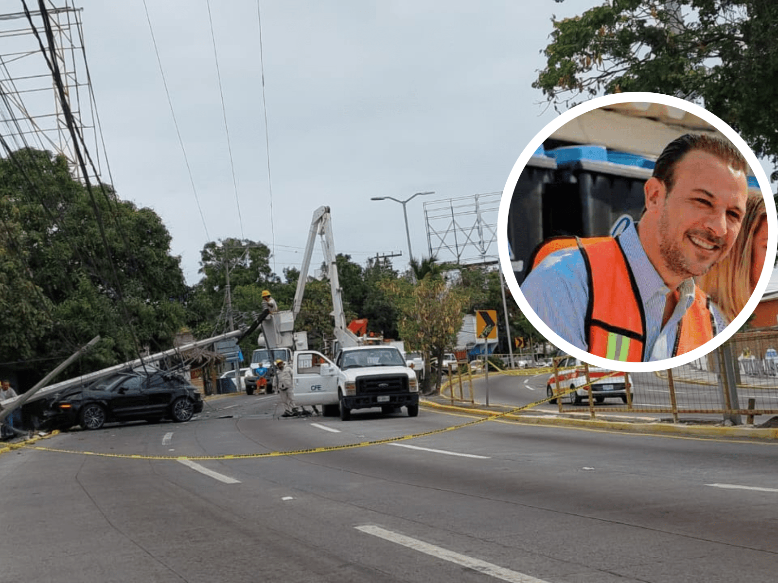 Mantienen cerrado el bulevar Miguel Alemán en Boca del Río, tras choque